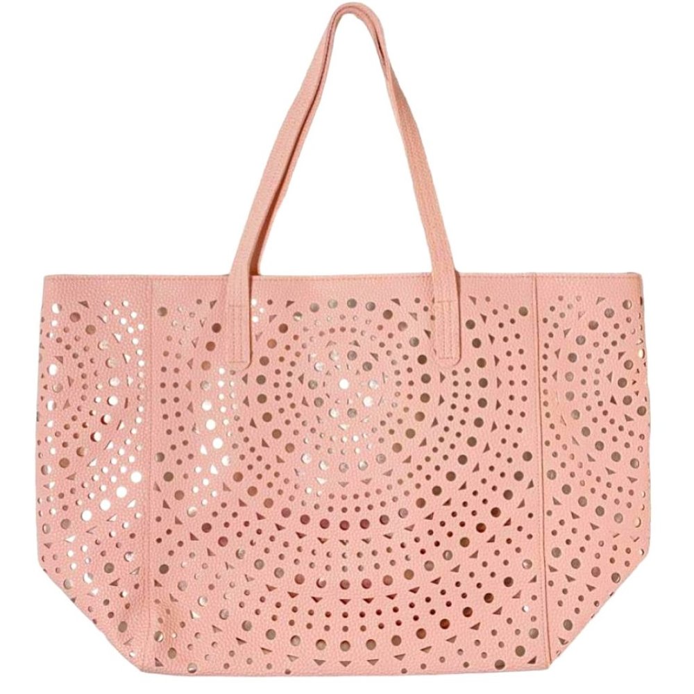 NWOT Blush Metallic Tote Bag